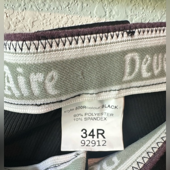 Devon Aire Ladies All-Pro Ribbed Riding Breeches Black Style 500R Size 34R - Picture 4 of 12